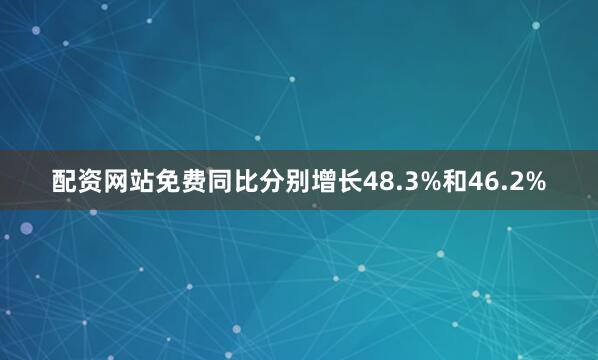 配资网站免费同比分别增长48.3%和46.2%